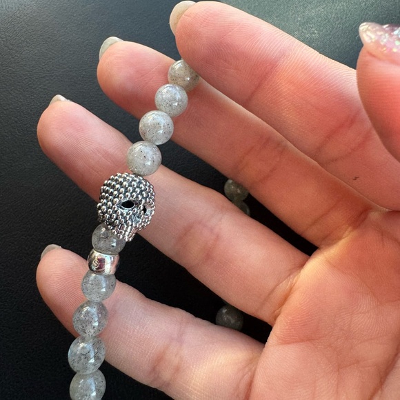 NEW LAGOS Anthem Snowflake Obsidian Skull Bead Bracelet New - Picture 4 of 6